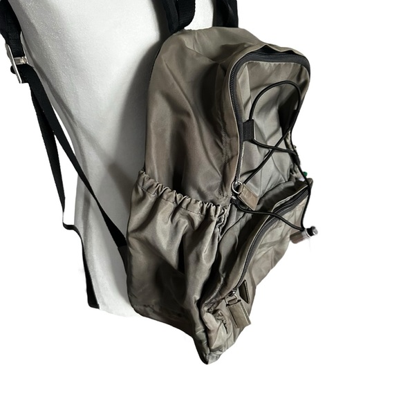 Authentic PRADA Gray Green & Black Nylon Backpack - Picture 6 of 15